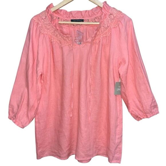 For Cynthia Linen Top size S NWT - Picture 4 of 7